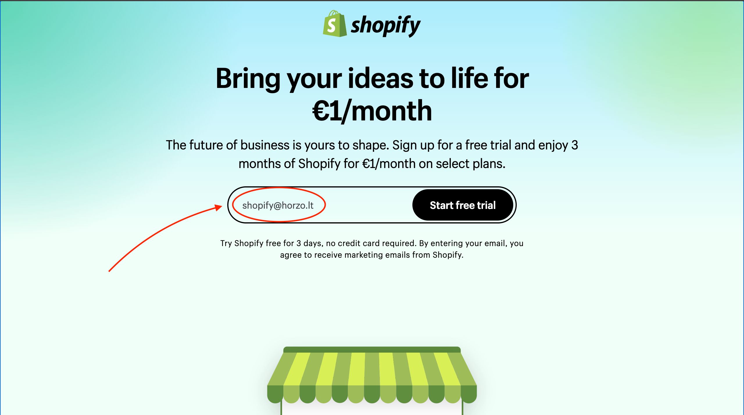 shopify nemokas kursas kaip uzsiregistruoti